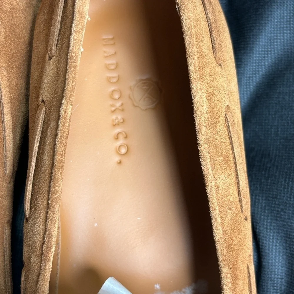 MADDOX & CO Elegant Tan Tassel Loafers for Men - Picture 2 of 8